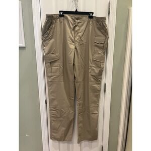 Propper Tactical Cargo Uniform Pants 46x37 Unhemmed Khaki Ripstop Army Military‎